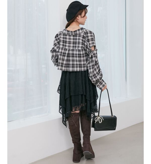  「イレヘムティアードミニキャミワンピ」|ワンピース|