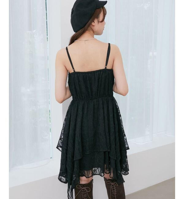  「イレヘムティアードミニキャミワンピ」|ワンピース|