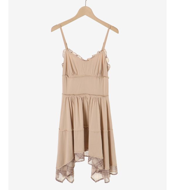  「イレヘムティアードミニキャミワンピ」|ワンピース|