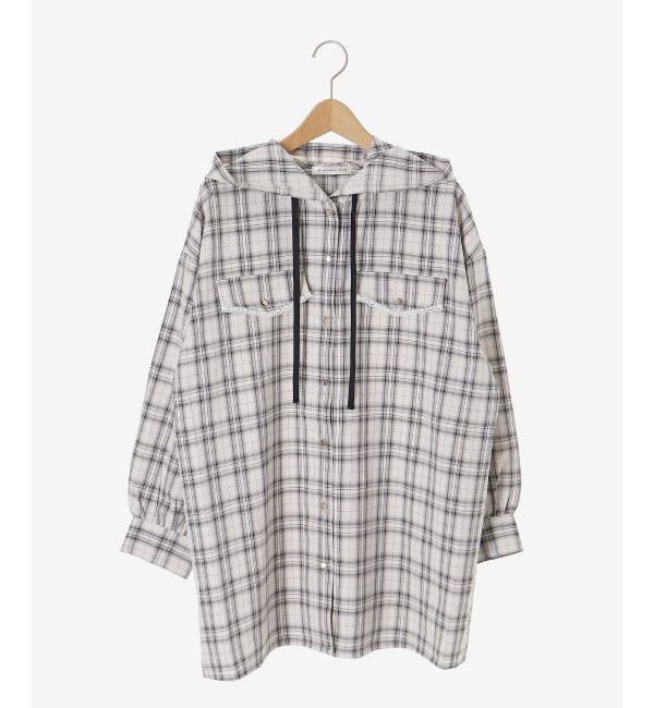  「フード付きルーズシャツ」|シャツ・ブラウス|