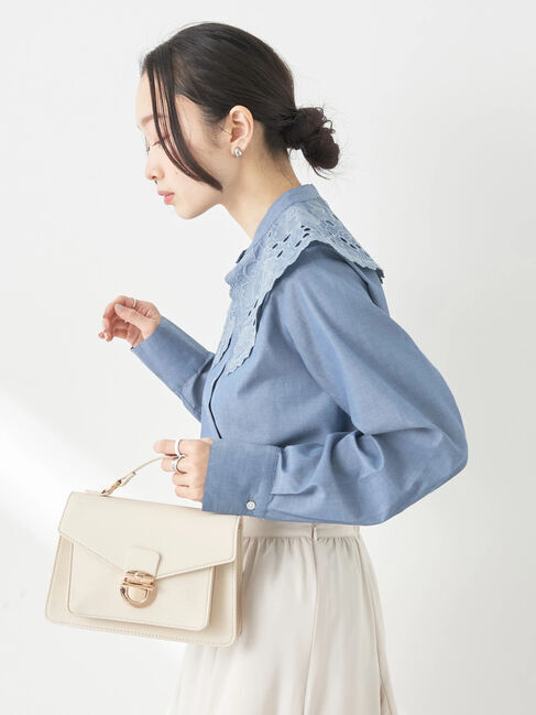 earth music&ecology「2way刺繍衿ブラウス」|シャツ・ブラウス|