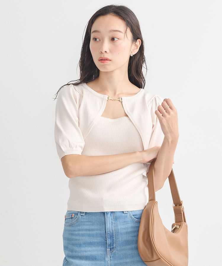 earth music&ecology「ビット付きニットプルオーバー」|ニット・セーター|