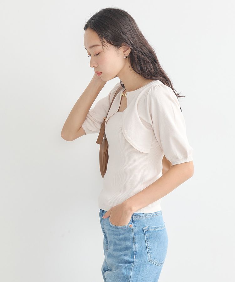 earth music&ecology「ビット付きニットプルオーバー」|ニット・セーター|