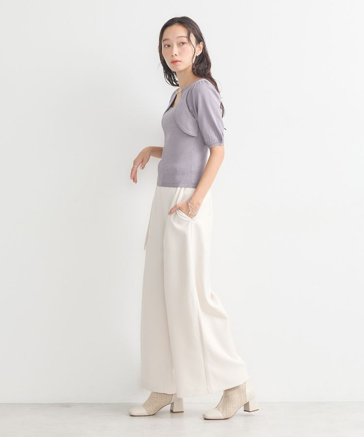 earth music&ecology「ビット付きニットプルオーバー」|ニット・セーター|