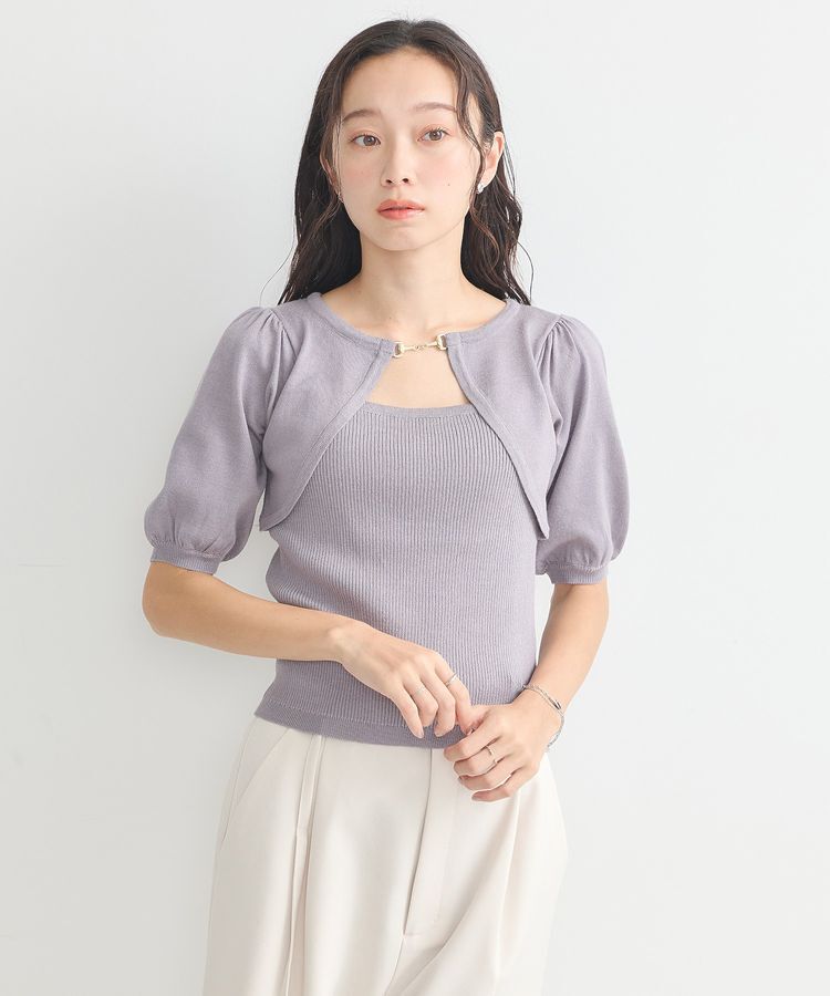 earth music&ecology「ビット付きニットプルオーバー」|ニット・セーター|