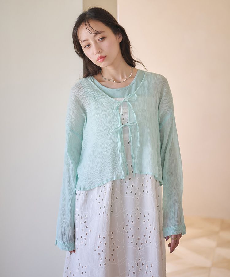 earth music&ecology「シフリー刺繍キャミワンピース」|ワンピース|