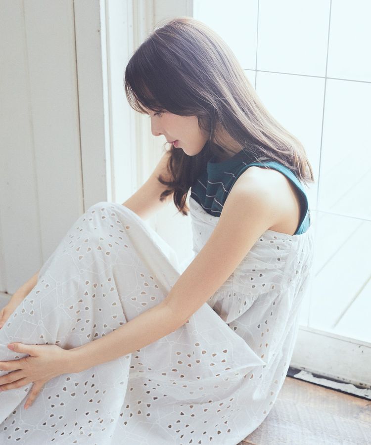 earth music&ecology「シフリー刺繍キャミワンピース」|ワンピース|