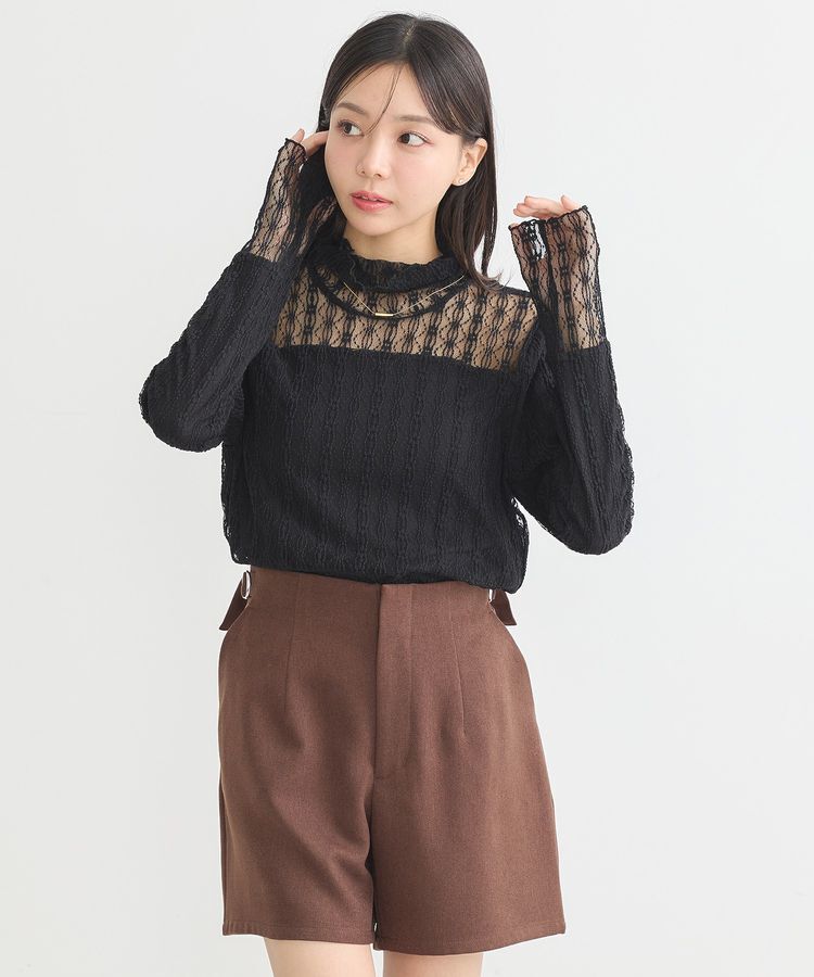 earth music&ecology「あったかレースプルオーバー」|Tシャツ・カットソー|