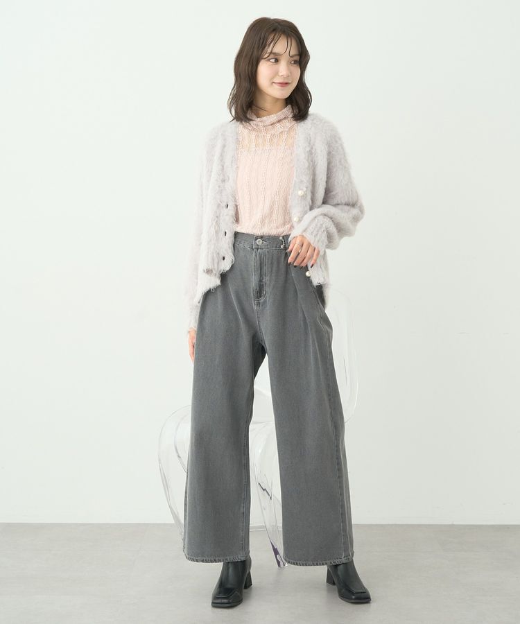 earth music&ecology「あったかレースプルオーバー」|Tシャツ・カットソー|