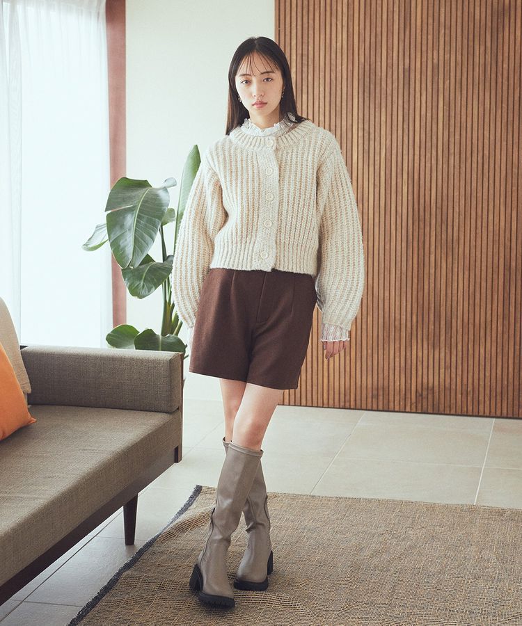 earth music&ecology「あったかレースプルオーバー」|Tシャツ・カットソー|