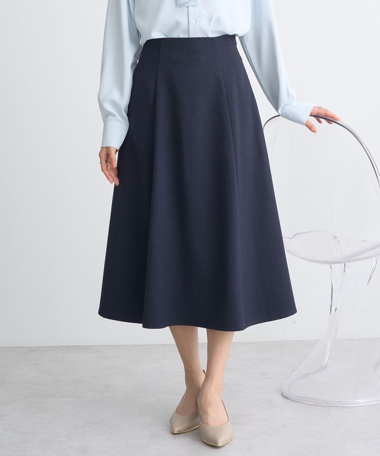 earth music&ecology「すきな丈フレアスカート」|フレア|Navy