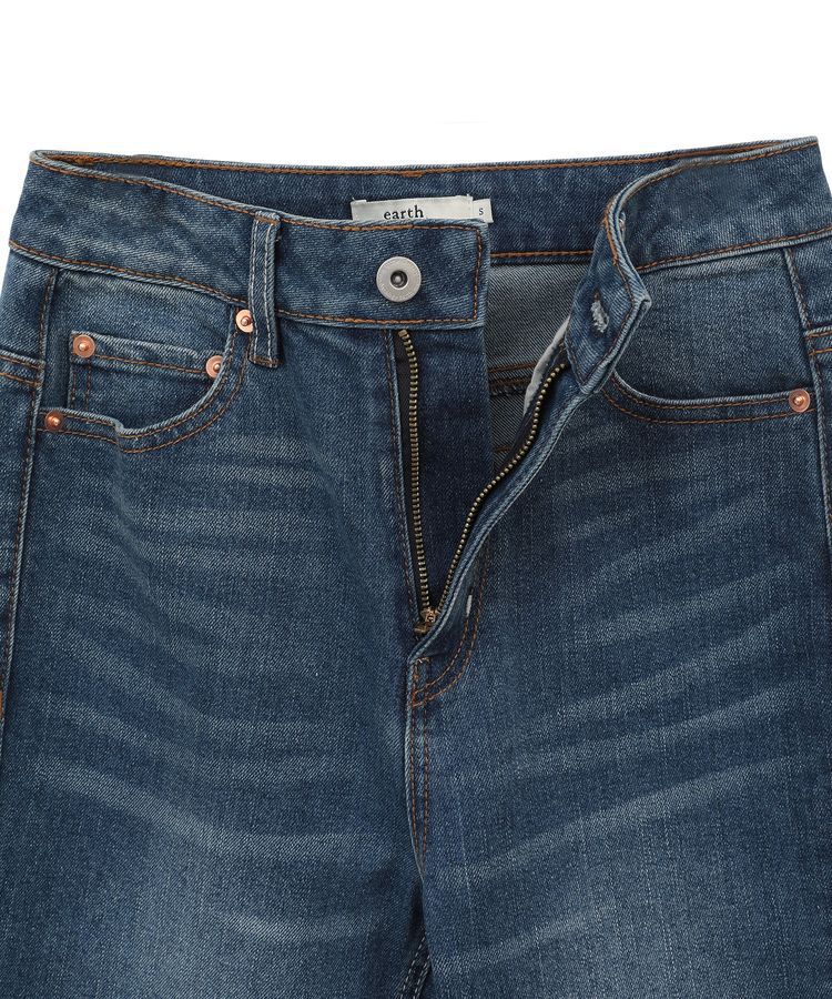 earth music&ecology「セルフカットフレアデニムパンツ」|デニム|