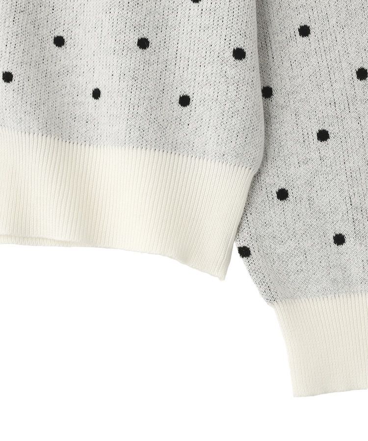 earth music&ecology「ドットジャガードカーディガン」|カーディガン|