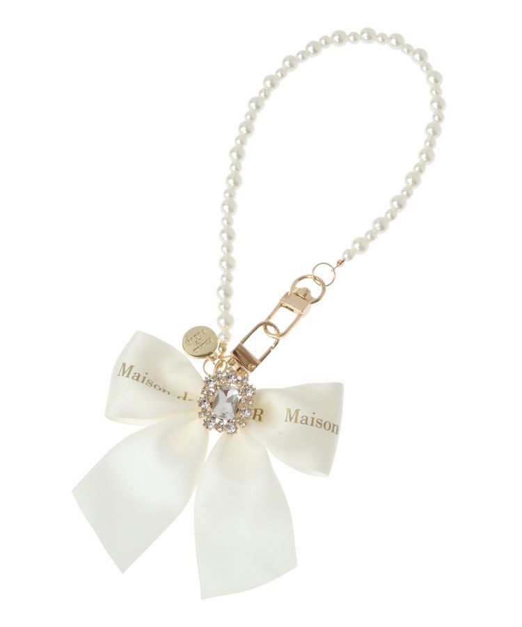 Maison de FLEUR「ビジューリボンパールストラップ」|その他|