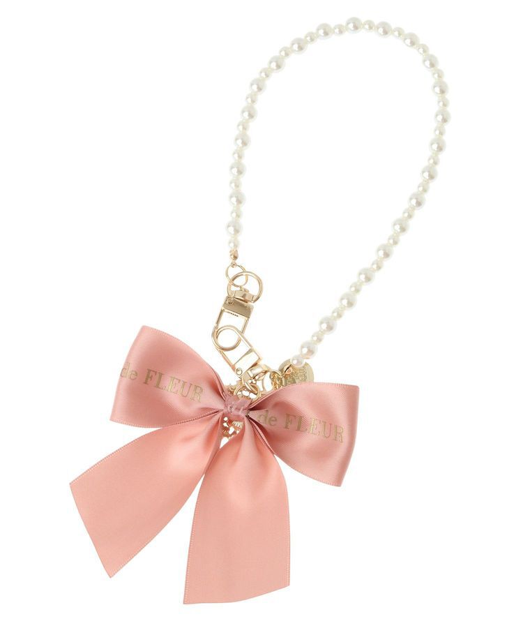 Maison de FLEUR「EC限定ビジューリボンパールストラップ」|その他|