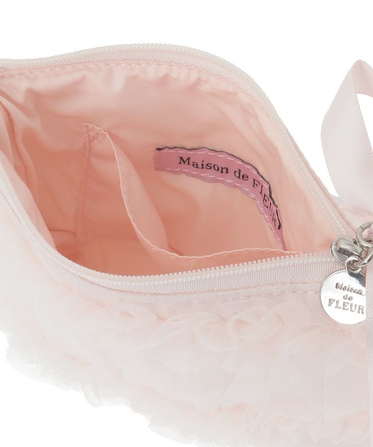 Maison de FLEUR「チュールフリルポーチ」|ポーチ|