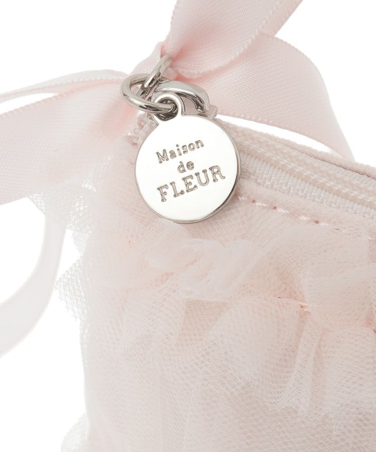 Maison de FLEUR「チュールフリルポーチ」|ポーチ|