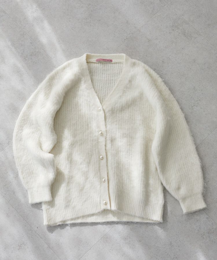 Maison de FLEUR Petite Robe「フェザーヤーンカーディガン」|カーディガン|アイボリー