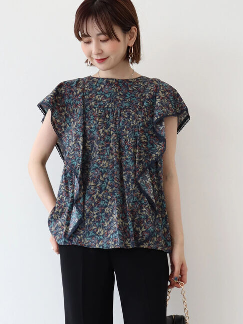  「Flowerフリルブラウス」|シャツ・ブラウス|