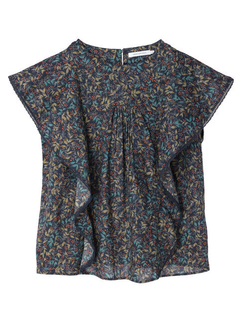  「Flowerフリルブラウス」|シャツ・ブラウス|