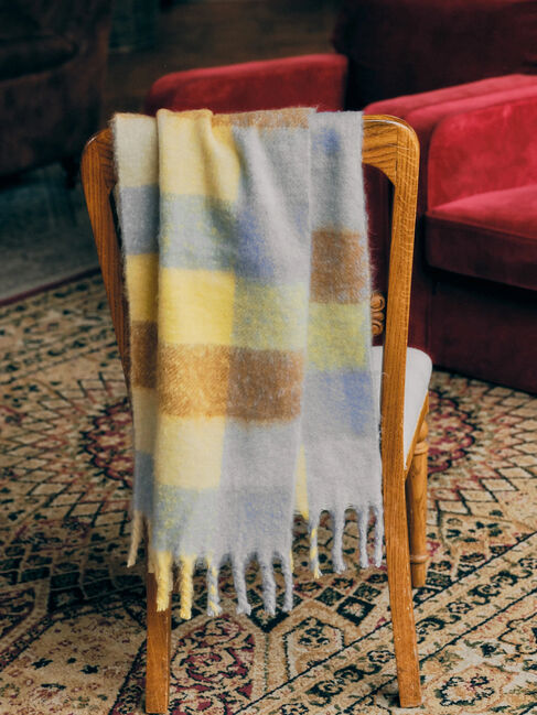  「ブークレフリンジストール」|ストール|イエロー