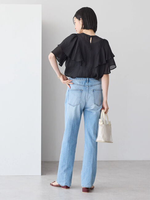 AMERICAN HOLIC「接触冷感シアーフリルブラウス」|シャツ・ブラウス|