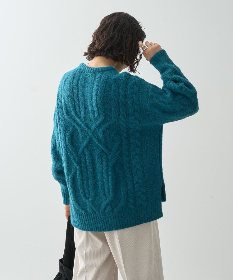 AMERICAN HOLIC「ローゲージアラン柄ニットプルオーバー」|ニット・セーター|