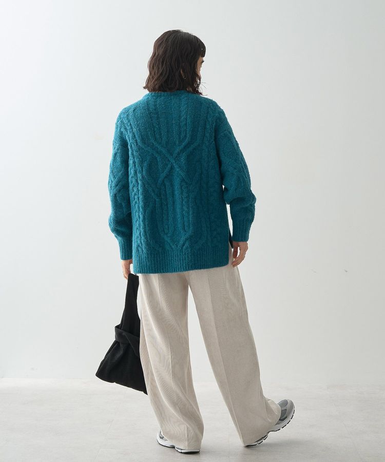 AMERICAN HOLIC「ローゲージアラン柄ニットプルオーバー」|ニット・セーター|