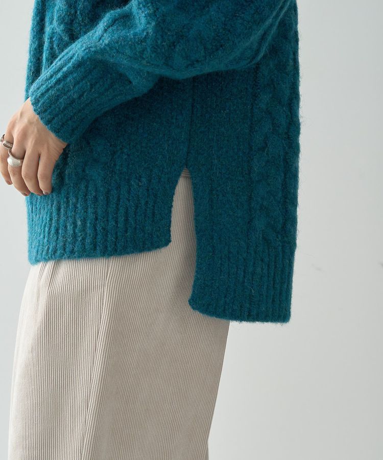 AMERICAN HOLIC「ローゲージアラン柄ニットプルオーバー」|ニット・セーター|