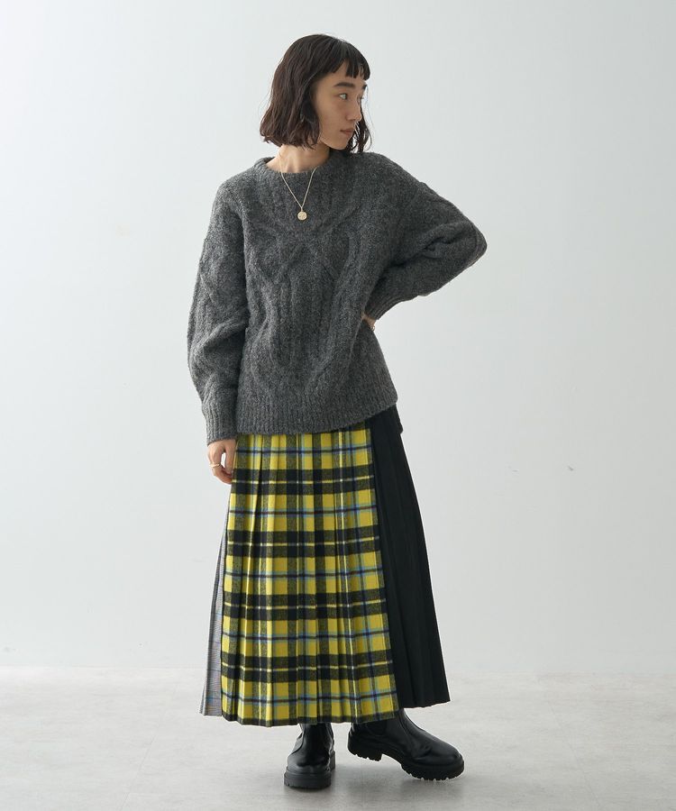 AMERICAN HOLIC「ローゲージアラン柄ニットプルオーバー」|ニット・セーター|