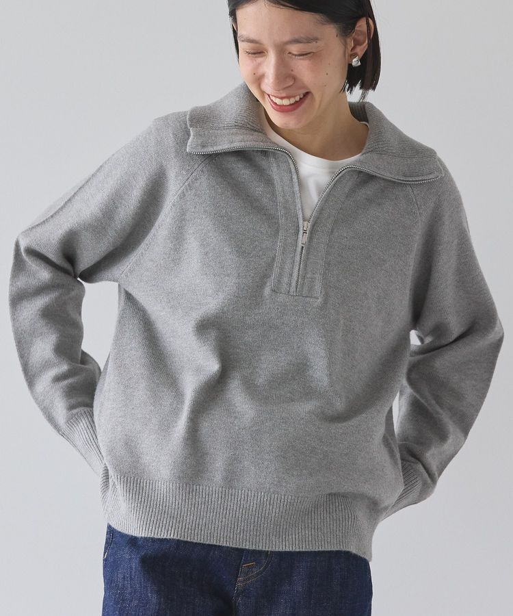 AMERICAN HOLIC「バイパチハーフZIPニットプルオーバー」|ニット・セーター|