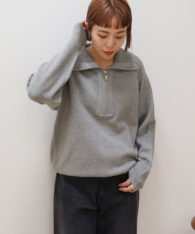 AMERICAN HOLIC「バイパチハーフZIPニットプルオーバー」|ニット・セーター|
