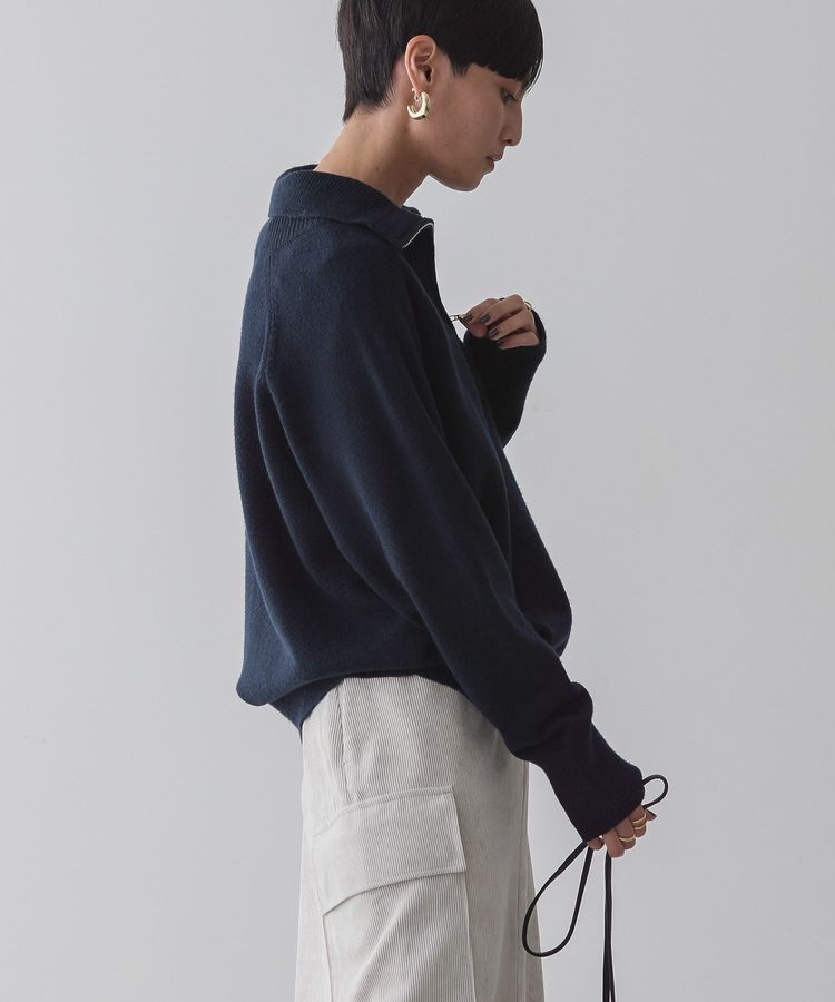 AMERICAN HOLIC「バイパチハーフZIPニットプルオーバー」|ニット・セーター|