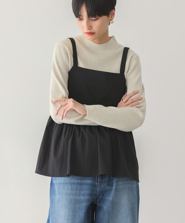 AMERICAN HOLIC「ティアードキャミ」|ベスト・ジレ|Black