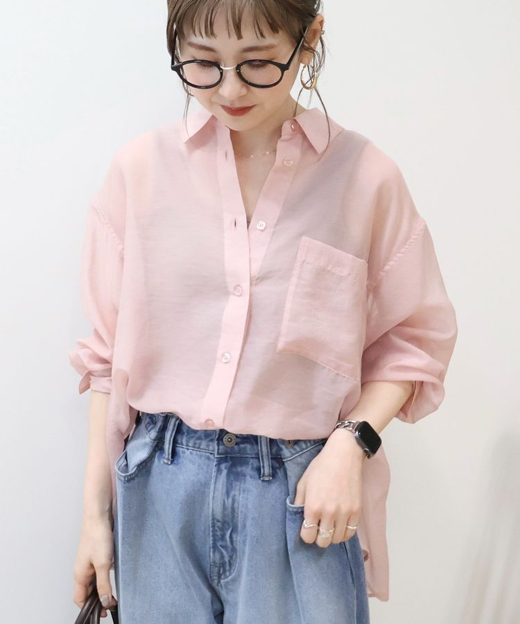 AMERICAN HOLIC「シアーシャツ」|シャツ・ブラウス|Pink