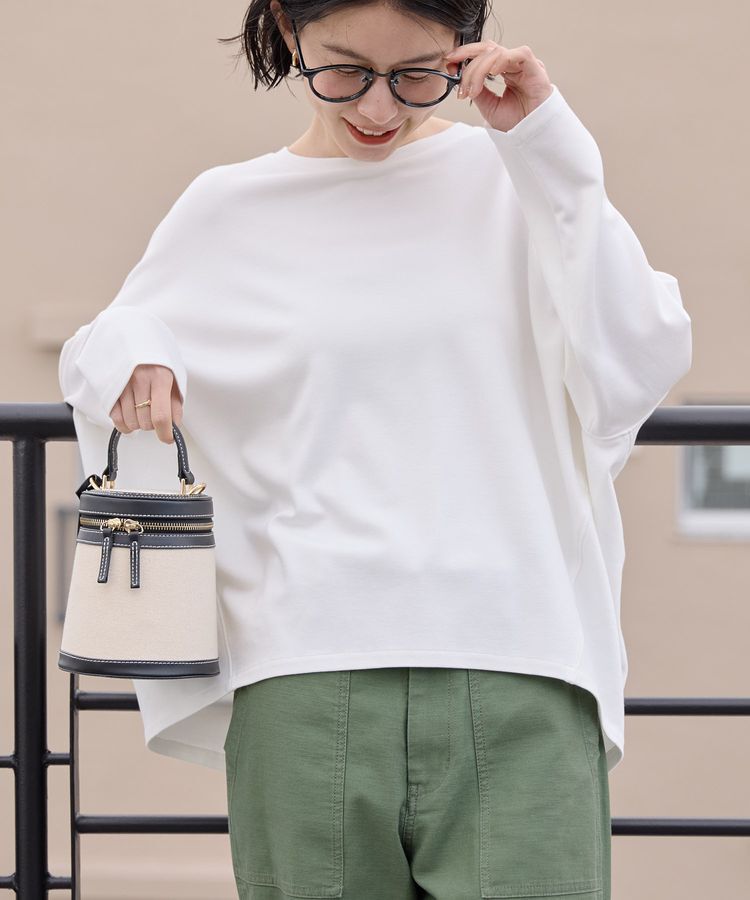 AMERICAN HOLIC「ポンチコクーンカットプルオーバー」|Tシャツ・カットソー|Off White