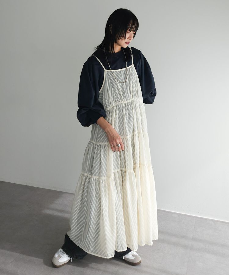armonia「armonia.ティアードシアーキャミワンピース」|ワンピース|Ivory