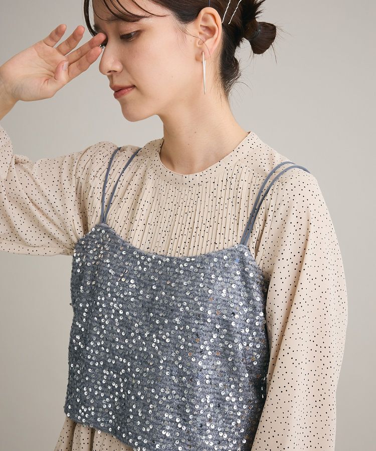 Green Parks「スパンコールキャミビスチェ」|キャミソール|