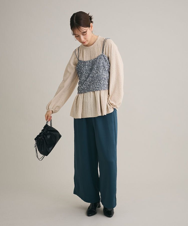 Green Parks「スパンコールキャミビスチェ」|キャミソール|