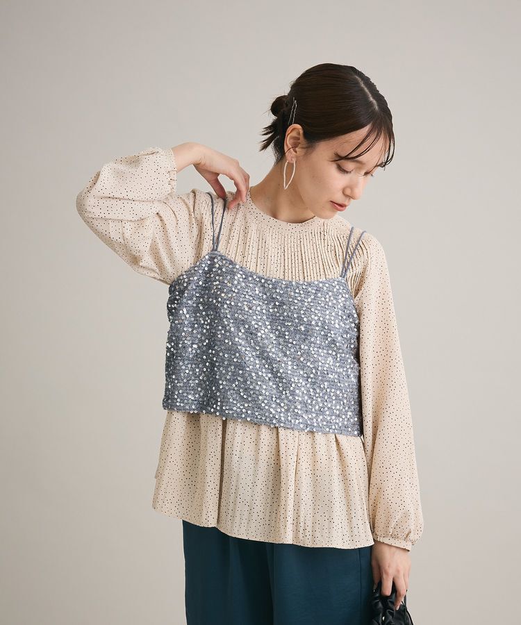 Green Parks「スパンコールキャミビスチェ」|キャミソール|