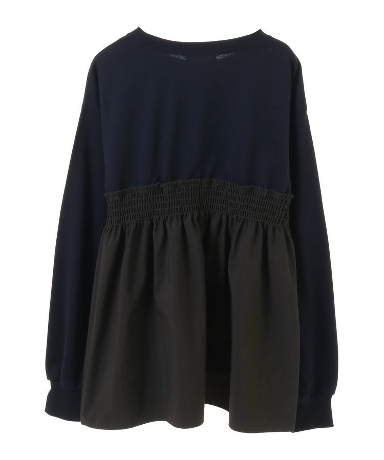 Green Parks「ミニ裏毛異素材ドッキングロゴプルオーバー」|Tシャツ・カットソー|