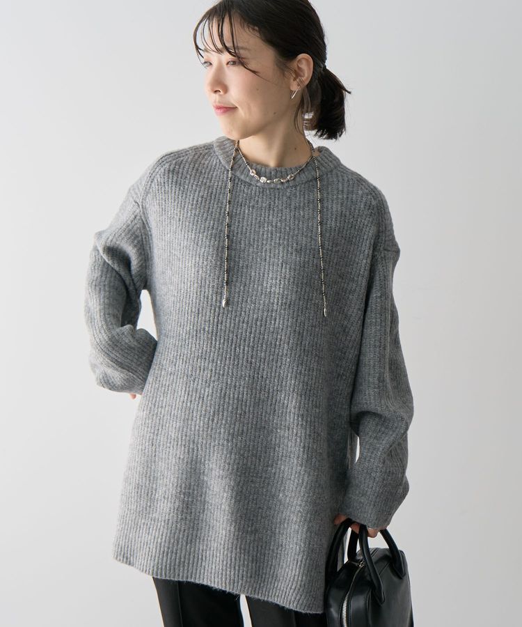 Green Parks「fuwaっと 畦チュニック」|ニット・セーター|