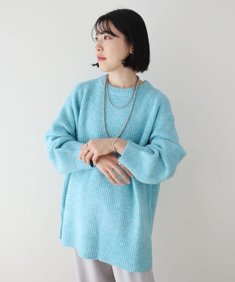 Green Parks「fuwaっと 畦チュニック」|ニット・セーター|