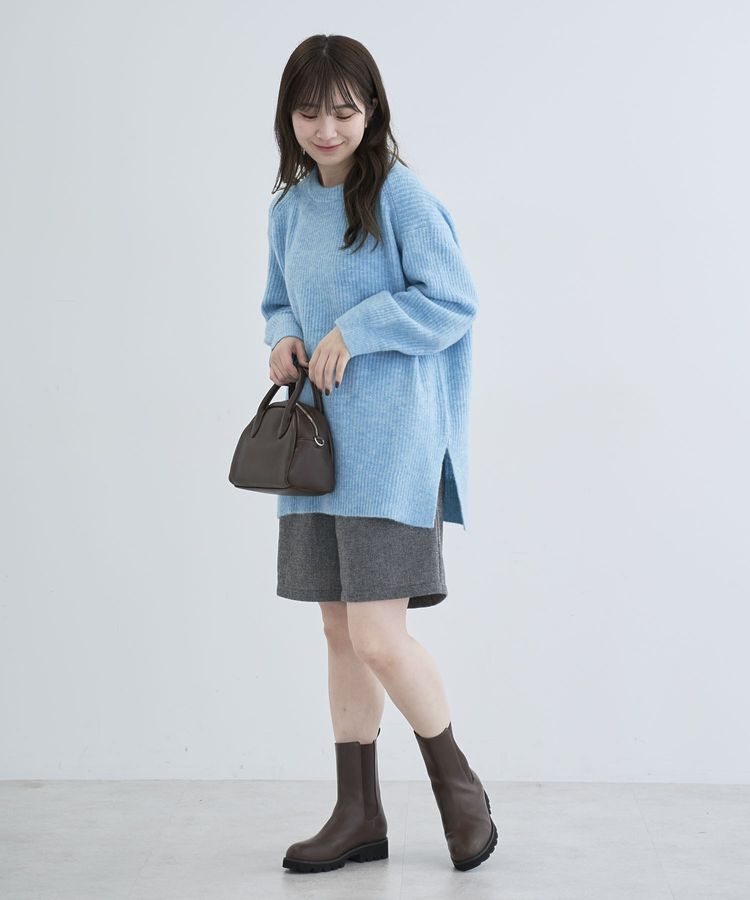 Green Parks「fuwaっと 畦チュニック」|ニット・セーター|