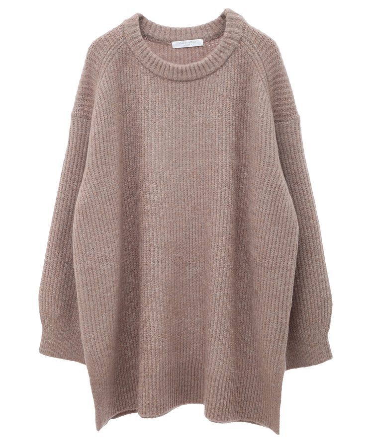 Green Parks「fuwaっと 畦チュニック」|ニット・セーター|