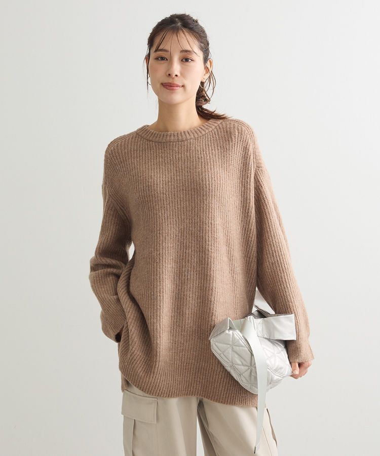 Green Parks「fuwaっと 畦チュニック」|ニット・セーター|