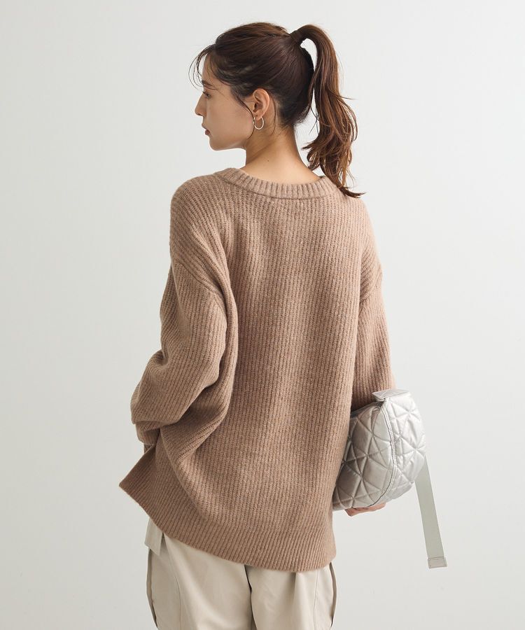 Green Parks「fuwaっと 畦チュニック」|ニット・セーター|