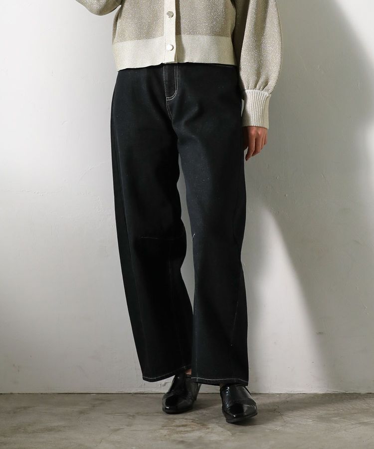 Green Parks「・ELENCARE DUE デニムバレルレッグパンツ」|デニム|