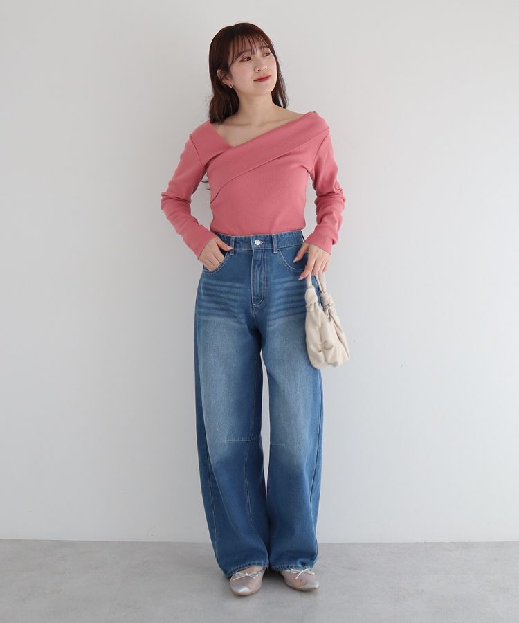 Green Parks「・ELENCARE DUE デニムバレルレッグパンツ」|デニム|