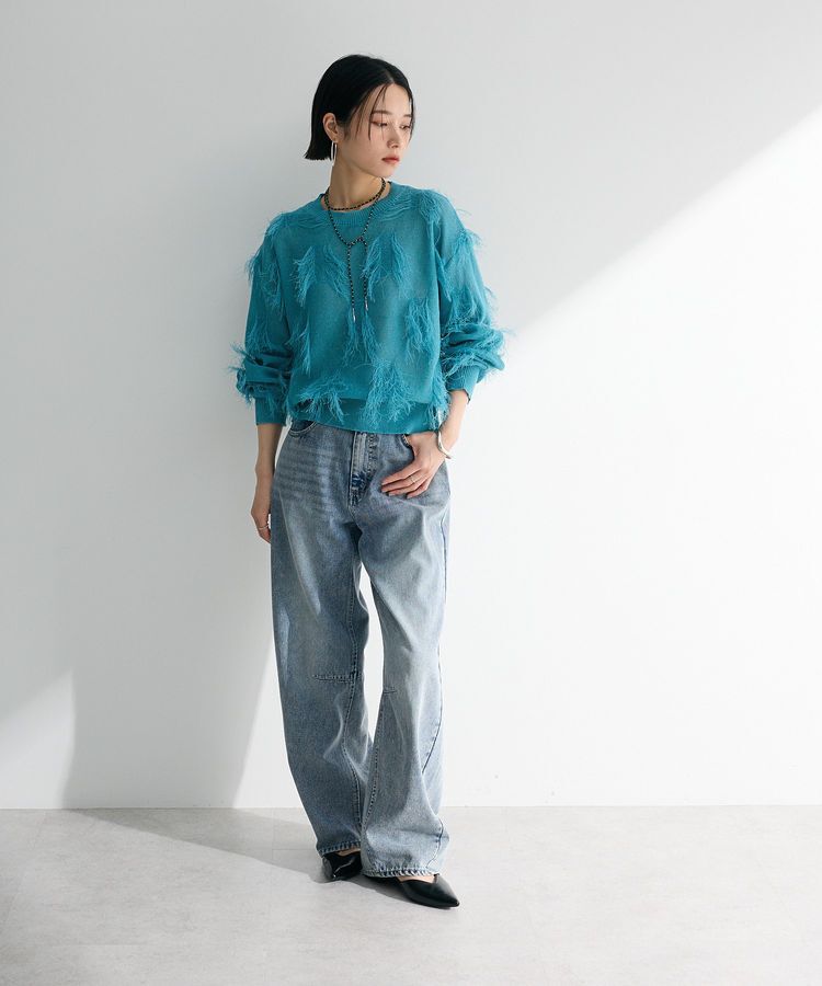 Green Parks「・ELENCARE DUE デニムバレルレッグパンツ」|デニム|